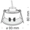 Встраиваемый светильник Technical Dot DL028-2-01B