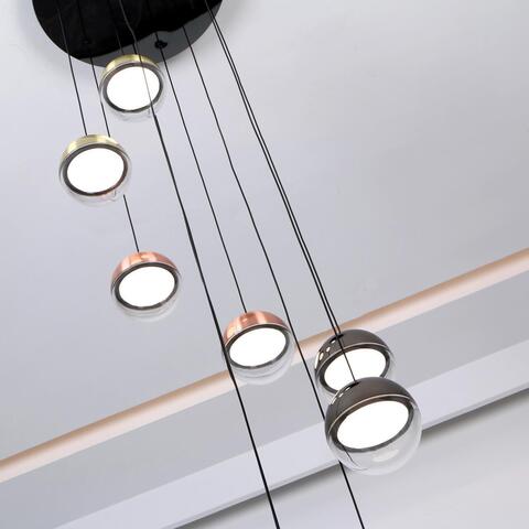 Подвесной светодиодный светильник Favourite Luna 4371-9P