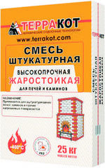 Смесь штукатурная жаростойкая высокопр. 25кг Терракот