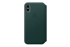 Кожаный чехол Leather Folio для iPhone XS, Forest Green (MRWY2ZM/A)
