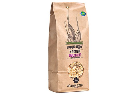 Хлопья овсяные цельнозерновые БИО, 500г