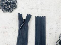 Молнии потайные, L 25 см, чёрный