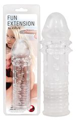 Прозрачная насадка на пенис Fun Extension - 16 см. - 