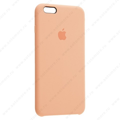 Накладка Silicone Case для Apple iPhone 6s Plus/ 6 Plus персиковый