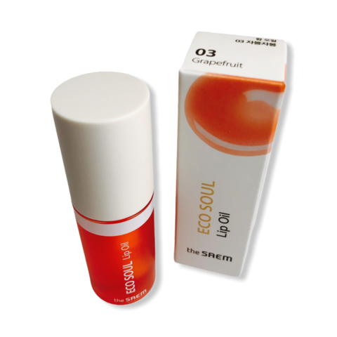 the SAEM Eco Soul Lip Oil 03 Grapefruit 35ml