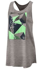 Футболка для девочки Wilson W Prism Play Tech Tank - heather grey