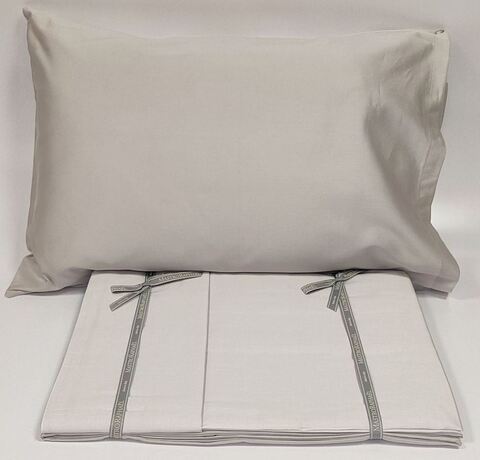 Постельное белье 2 спальное евро Mastro Raphael Eloise Bicolor 92 ivory/grey кремово-серое