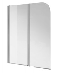 Шторка стеклянная для ванн CERSANIT EASY 140x115 двойная прозрачная
