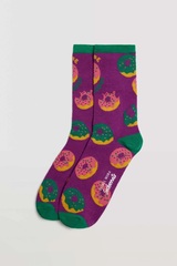 Носки женские с фантазийным принтом YSABEL MORA 12905_Фиолетовый