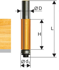 Фреза кромочная прямая по дереву Энкор 10525
