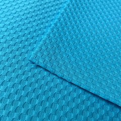 Ткань хлопок пике ярко- голубой 2017