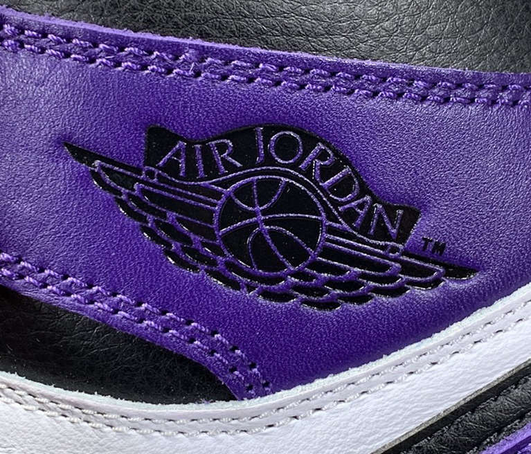 court purple air jordan 1s