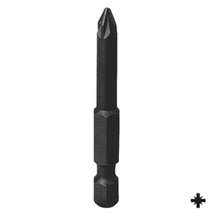 KING TONY (715001Z) Вставка (бита) торцевая 1/4", L = 50 мм, Pozidriv, PZ1, для шуруповерта