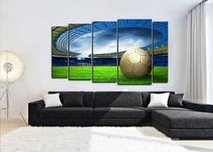 Модульная картина " Футбольный стадион "