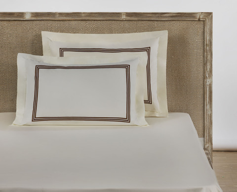 Наволочка 50х70 L'appartement Toscana слоновая кость/шоколадная