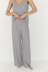 Брюки из трикотажа в рубчик