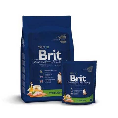 BRIT Premium Сухой корм для кастрированных кошек Sterilized