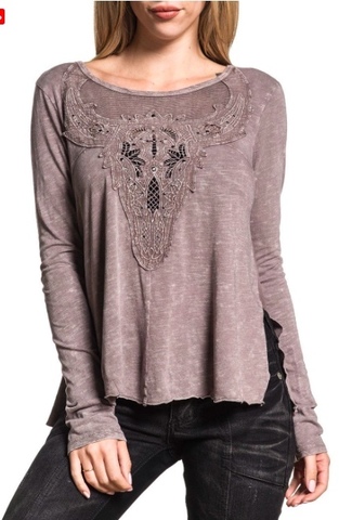 Affliction | Футболка лонгслив женская ANTLER AW19599 перед