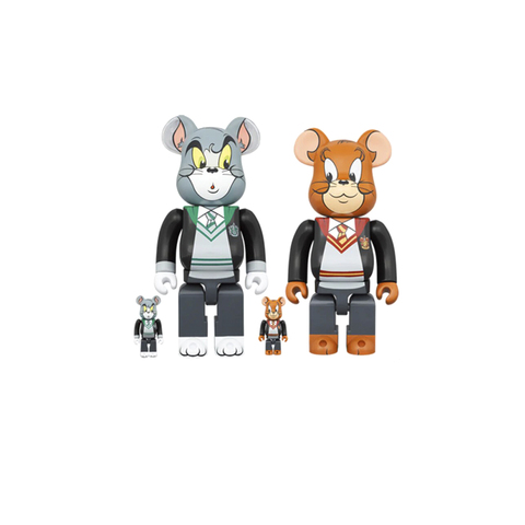 Фигурка MedicomToy 400% &100% Bearbrick set- Tom&Jerry (Hogwarts House Robes)