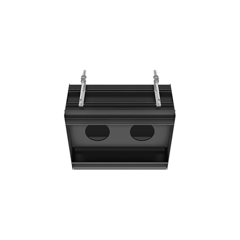 Gessi BINARIO Профиль линейный 460 мм., для 2 модулей, установка Easy-Fix, цвет Black XL 61123#299