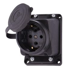 LEZARD 106 0400 0104/104 Розетка наклонная 2Р+РЕ 1*16А  наружной установки