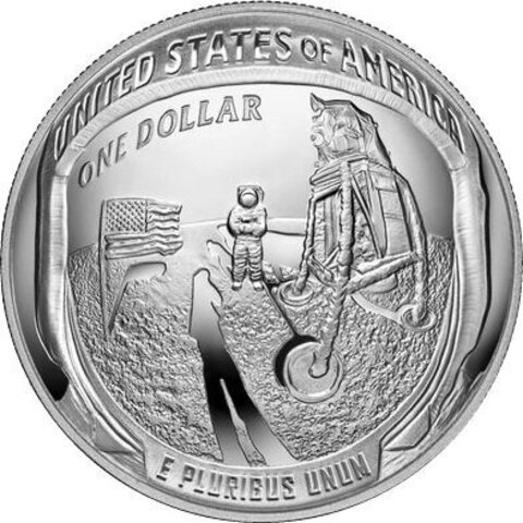 1 доллар США - Аполлон 11. 2019 год. PROOF №2
