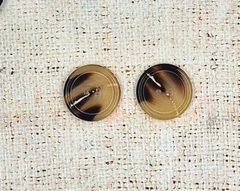 Пуговицы, d 2,5 см, коричневый