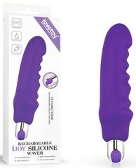Фиолетовый вибратор Rechargeable IJOY Silicone Waver - 16,5 см. - 