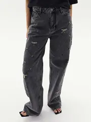 Джинсы AMBER BEES, черный