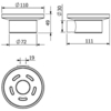 Kludi 5898553 Kludi 58 985 53 Vela R Мыльница настенная, (белое матовое стекло), белый матовый
