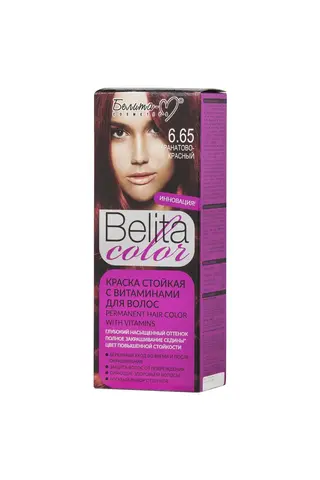 Белита-М COLOR NEW Краска для волос тон №06.65 Гранатово-красный (с витаминами)