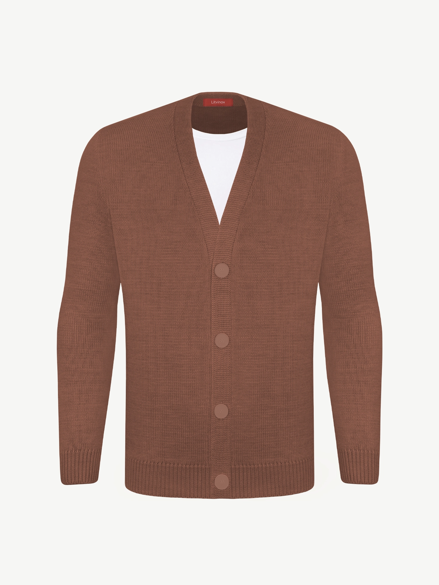 Кардиган с пуговицами из экохлопка