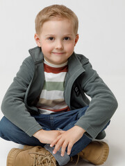 куртка  для мальчика  ФЛ 34025-1/5 ГР