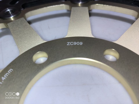 Диск тормозной передний на KAWASAKI ZX6R 600 /ZX9R 900 / ZX12R 1200 NINJA, ZEPHYR 750, GTR 1000, Z 1000 золотой