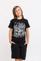 110_БК25 Футболка кор.рукав, чёрный