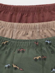набор трусы/ уп  для мальчика  МП 1912-3уп/темно-зеленый,терракотовый,капучино