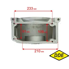 Корпус помпы DDE PTR80H сторона двигателя под прямоугольный фланец. (80SP-020)