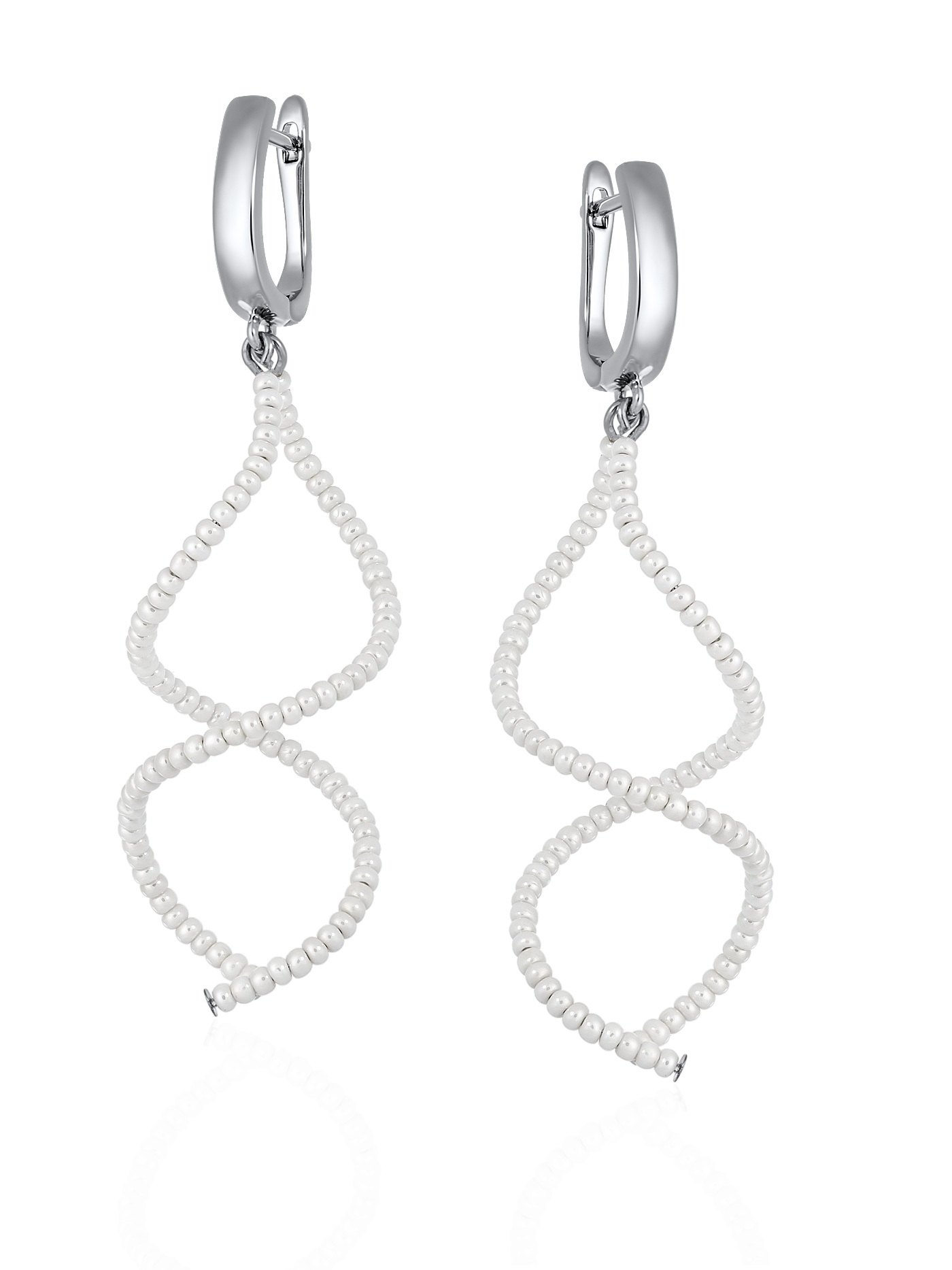 Длинные серьги с жемчугом