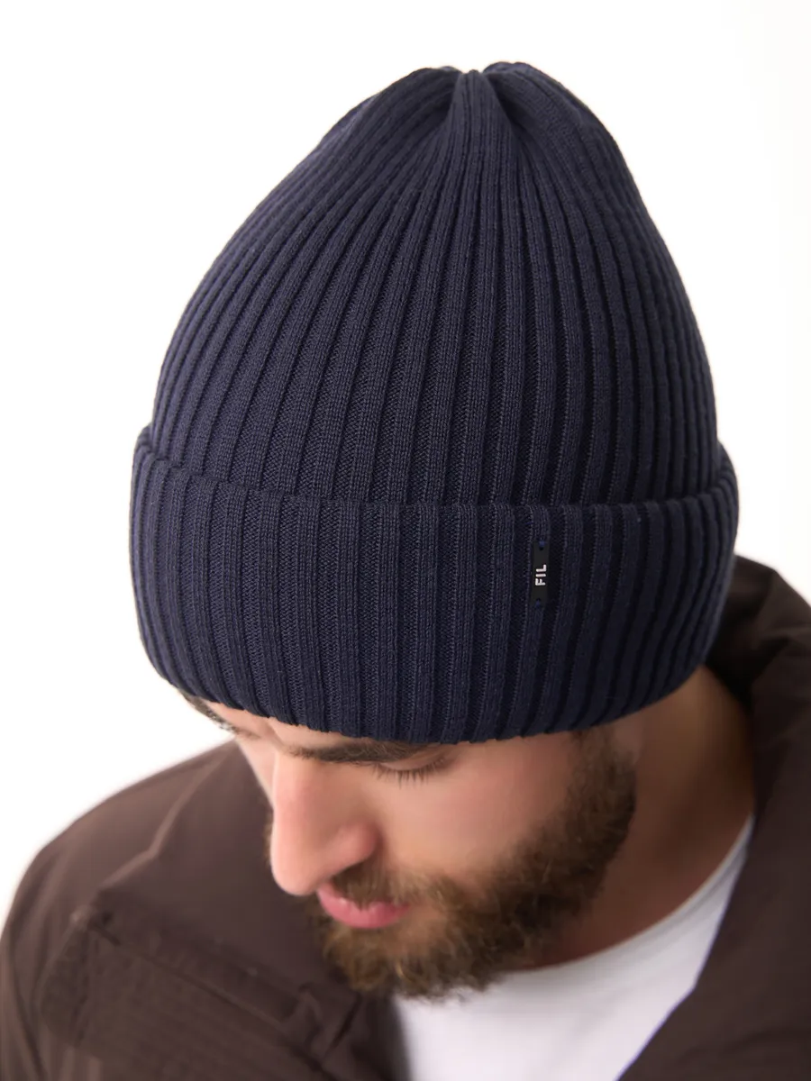 Шапка осенняя бини вязаная зима