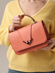 Кожаная сумка Deboro 30418 коралловый