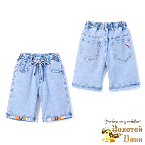 Бриджи джинсовые м (4-9) 260419-QF612