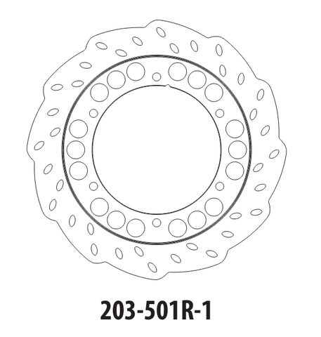 Диск тормозной задний Yamaha FZ750 / XJ900S Diversion / FZR1000 / XJR1300 / XV1100 Virago / MT-01