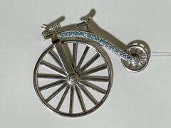 Велосипед (серебряный брошь)