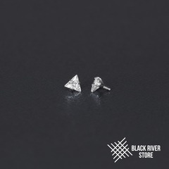 Cubic Zirconia Triangle Crystal