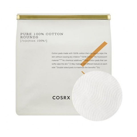 Cosrx Хлопковые пады Cosrx Pure 100% Cotton Rounds 80 шт