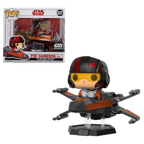 Funko POP! Star Wars: Poe Dameron with X-Wing (Exc) (227)