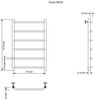 Aquanet 282052 Полотенцесушитель Fiona электрический 80х50 Aquanet, Тэн слева (282052)