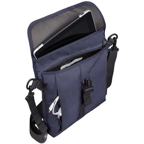 Сумка Victorinox Altmont 3.0 Flapover Bag, синяя, 27x6x32 см, 5 л