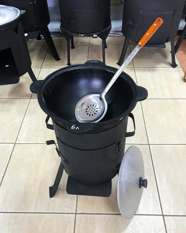 Комплект "Печка с дверцей + казан"