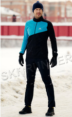 Утеплённый лыжный костюм Nordski Premium Blue-Black 2022